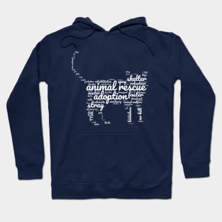 Animal Rescue Word-cloud Hoodie